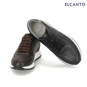 엘칸토  (LCMS68U513) 남성 투톤 소가죽 키높이 스니커즈 3.5cm