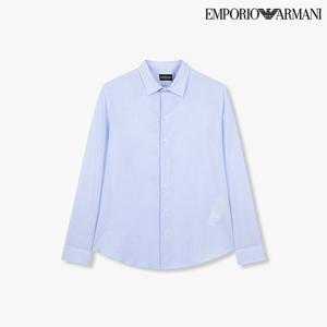 [엠포리오 아르마니]남성 코튼 시어서커 롱 슬리브 셔츠(A515104012)