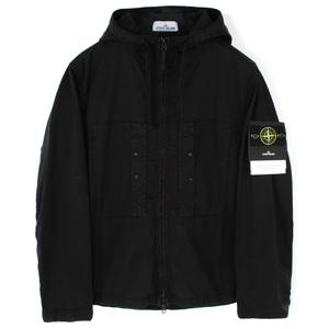 25SS 스톤 수피마코튼 후드 자켓 블랙 K1S154100091 S0010 V0029