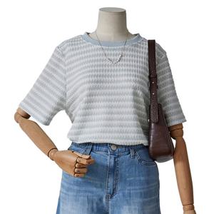 [포커스]엠보 스트라이프 티셔츠_FM5E3TS3250