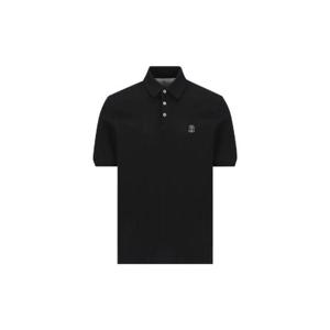 브루넬로 쿠치넬리 로고 프린트 반팔 폴로 셔츠 ME8548770 CGB88 TP941502702