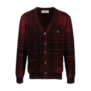 비비안웨스트우드 체크 가디건 레드 3803002C K0028 O101