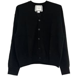 (명품) W233KN03504B 자수패치 브이넥 울 가