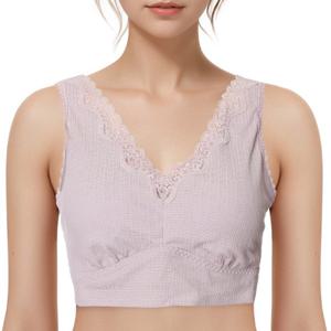 [비비안(언더웨어)]골짜임으로 몸에 붙지않고 뽀송한 아사원단 컵랸쥬 RU7384B