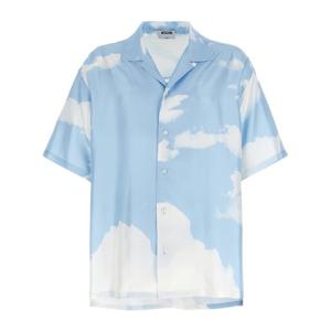 모스키노 브이넥 올오버 프린트 실크 셔츠 J02385251 1293