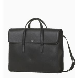 [헤지스ACC] [15인치수납]블랙 로고배색 가죽 서류가방 HJBA5F411BK