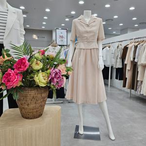 [KL]피르몬카라벨티드원피스 KWOPPH0200_IC