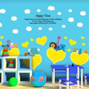 아트박스/뭉키데코 Kids D.I.Y Sticker_주주 하트 풍선을 타고