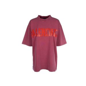 발렌시아가 반팔 티셔츠 764235TSVK15003 RASPBERRY DOM