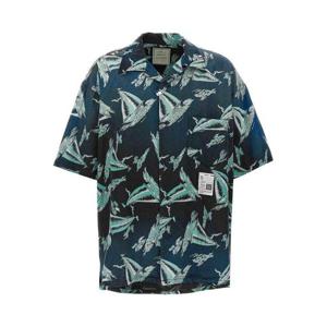 메종 미하라 야스히로 반팔 셔츠 J14SH187BLACK Blue