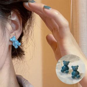 아트박스/홀리지 바이즐 귀여운 미니 곰돌이 패션 귀걸이