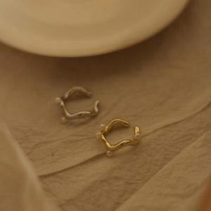 아트박스/이룸 지그재그 미니 펄 라인 이어커프 귀찌 귀걸이