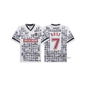 [마틴로즈] SS25 남성 프린트 풋볼 티셔츠 179JT07021 WHITE