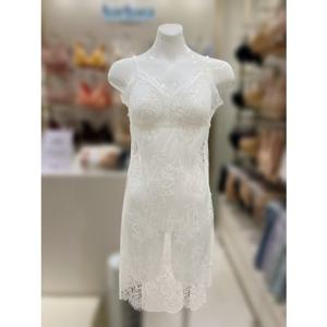 [바바라] AFS4598S 크림 올오버레이스 슬립