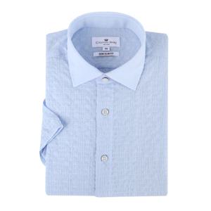 [카운테스마라(셔츠)]밑단일자 솔리드 써커 준슬림핏반소매 CDHY2C2201B0