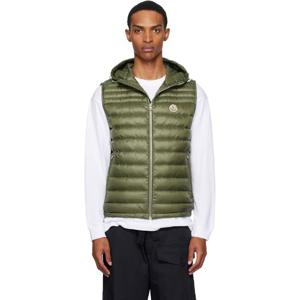 몽클레어 패딩 카키 오란트 후드 다운 베스트 252111M178031