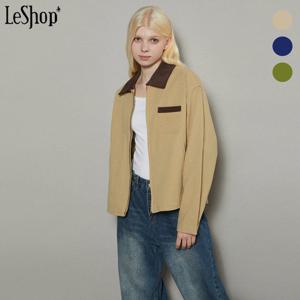 [르샵]골덴 배색 포인트 워크 자켓 (BO8JK019A)