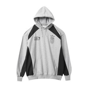 [리빌모아]남자 배색 쉘프 후드 긴팔 후드티 DS2-TSA-Q036-회색