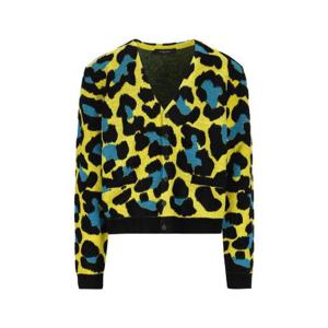 Versace 레오파드 패턴 버튼업 가디건 10062001A04231 5Y200 TP943929642