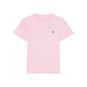 메종 키츠네 그레이 폭스 헤드 패치 클래식 티셔츠 더스티 로즈 GM00118KJ0008-P626