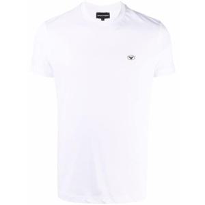 엠포리오 아르마니 남성 화이트 반팔 티셔츠 8N1TQ6 1JRGZ0100