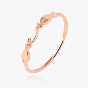 엘렌쥬얼리 14K 트리 피쉬 물고기 미스 링 금 반지