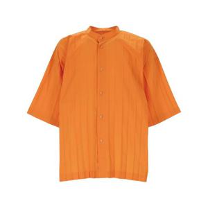 Issey Miyake Shirts Orange HP56FJ30532