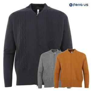 보스케 남자 봄 가을 브이넥 꽈배기 방풍 니트 가디건 TB2506141332