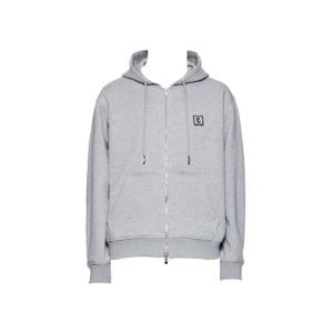 우영미 백 로고 후드 집업 그레이   23FW W233TS47713G