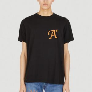 25 FW 퍽스앤미니 PAM A 플러스 코튼 반팔 티셔츠 블랙 AW221483D BLACK