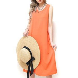 나야홍 / 빅사이즈 506 팝핑컬러베이직원피스 DOPU787