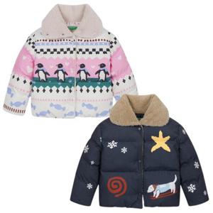 [베네통키즈]윈터 프린팅 월론 패딩 점퍼QAPD05461-JS