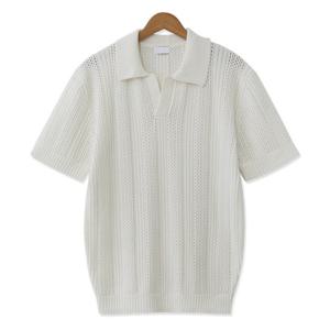 [엠엔씨][MNC] 크로쉐 오픈카라 반팔니트 (MDBT808RO)