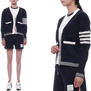 [톰브라운(잡화)]25SS 여성 사선 스트라이프 포인텔 가디건 (FKC568A Y3017 415 25S)