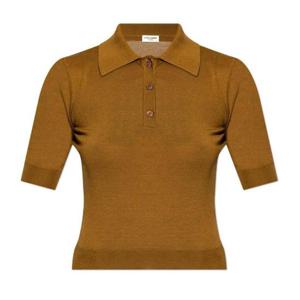 Saint Laurent Cassandre 반팔 폴로 셔츠 801518YAPK2 8092 TP945166978