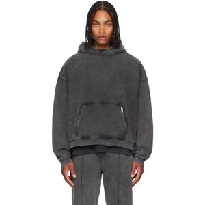 25 FW 리프리젠트 남성 그레이 이니셜 박시 후드티 252655M202011