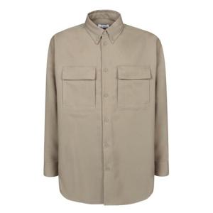 오프화이트 긴팔 셔츠 OMES005F23 FAB003 6161 Beige