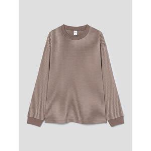 [Shift.G] Basic Stripe Ls Tee  Brown (GS5841CLSD)