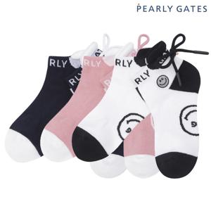 파리게이츠  여성 스마일 백 리본 컬러 블록 단목 양말 521E3SC002 BJ