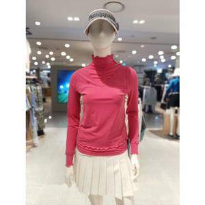 [파리게이츠] 25FW가을 여성 셔링 디테일 레이어 티셔츠 (521E3TI103PK)