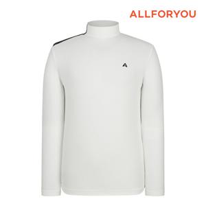 [올포유] 23FW 남성 어깨 시보리 패치 하이넥 베이스레이어 티셔츠 AMTHM8287-100