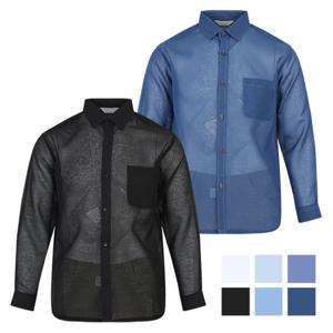 [리빌모아]남자 국산 여름 통기성 좋은 긴팔 셔츠 BN-SHA-0001