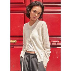 [플랙진]여성 스노우 플라워 리본 가디건 (PWTF3CDL25W)