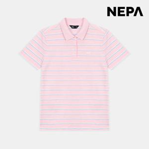 네파 [택가 109,000원] 24 S/S 여름 여성 스트라이프 반팔 폴로 티셔츠 7K45251