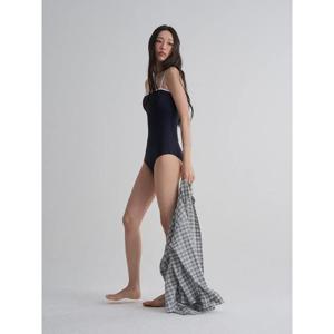 (32572LLY5R) [에잇세컨즈] 배색 원피스 수영복  네이비