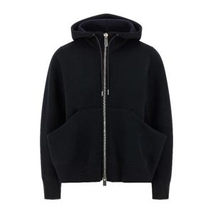 사카이 루즈 핏 프론트 지퍼 후드티 2508061 001