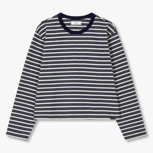 [톰보이]스트라이프 크롭 긴팔티셔츠 (9175322976)