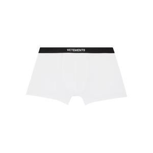 25 FW 베트멍 남성 화이트 로고 박서 브리프 252669M216000