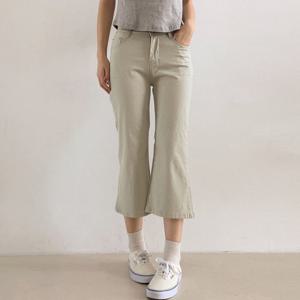 나야홍 / 빅사이즈 507 다리얇아지는7부컷팅팬츠 DLOU968