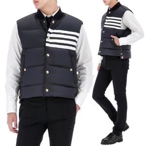 25FW 톰브라운 사선 매트 나일론 다운 패딩 조끼 MVD017X 05411 415